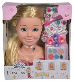 Head Doll pre česanie štylizácie Simba doplnky