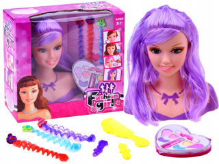 Hlava na česanie Doll kaderníka + make up make-up