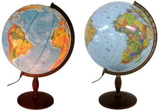 Globus Zachem fyzické a politické st. 42 cm