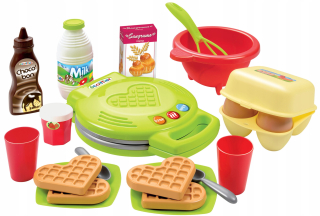 Detské spotrebiče - Waffle Stroj s príslušenstvom vafle 22 Prvky