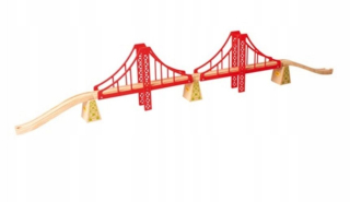 Drevená dráha pre deti - Golden Gate - Závesný Bridge BJT136