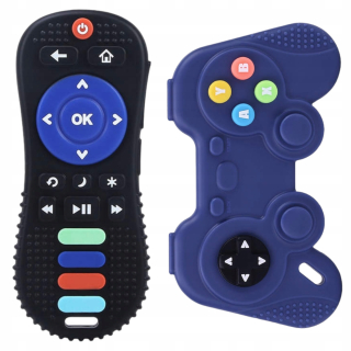 Hryzatko - Zubne pre zuby čierneho pilota+gamepad modrá