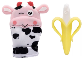 Hrkálka, chrastítko - Glove Glove Banana zubná kefka