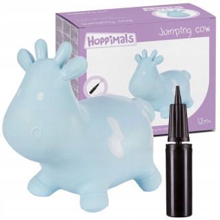 Hopsadlo, skákadlo - Guma skokan Hoppimals Krówki Modrá + Pump