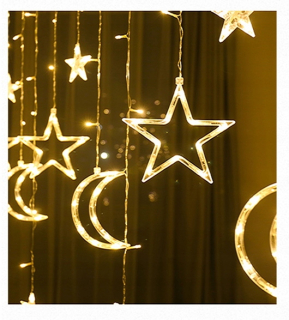 Osvetlenie do detskej izby Cotton balls - Stars a Monsent - 2,5m Night Lights na aktuálnych