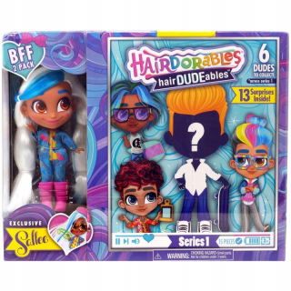 Bábika HAIRDORABLES - Hairdorables Hairdudeables Doll Salley