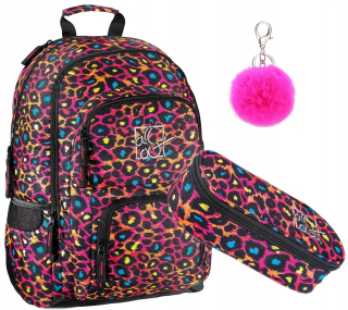 Školský batoh - Hama All Out Backpack School Cencil Case Panther 2in1