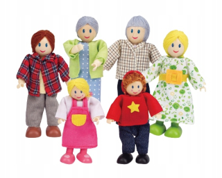 Bábika - 
 Hape - Šťastná rodina E3500