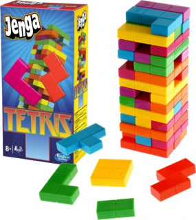 Hasbro Hra Jenga Tetris farebné Tower reklama Televízne