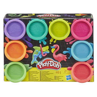 Hasbro Play-Doh Dough 8 TUA Neon E5063