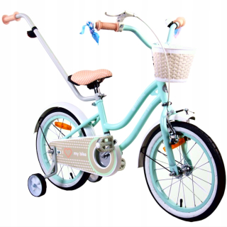 Detský bicykel - Heart Bike Detské kolies Mint 14 palcov 3-5 rokov