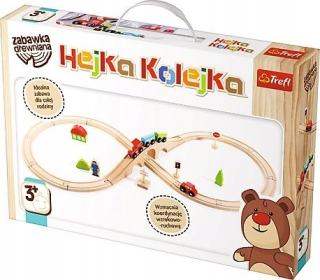 Drevená dráha pre deti - Hejka Railway Trefl Tora Train logické myslenie