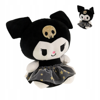 HELLO KITTY plyšový maskot KUROMI BLACK GOLD 85cm MEDVEĎ