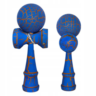 Hit Kendama drevená japonská modro-oranžový hra