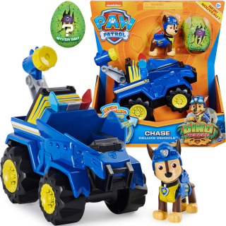 Paw patrol naháňa figúrku dinosaura na záchranu + vozidlo