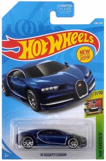 Autíčka zostava - Hot Wheels 16 Bugatti Chiron Exotika 7/10 1:64 Teraz