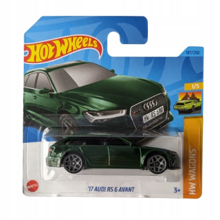 Sada autíčok - HOT WHEELS - '17 Audi RS 6 Avant Green NOVINKA