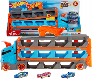 Hot Wheels City mega dlhý transportér 2in1 tor 2m