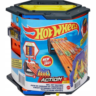 Autíčka zostava - HORKÉ KOLESÁ VEĽKÁ SADA RACE TRACK GARAGE + AUTO