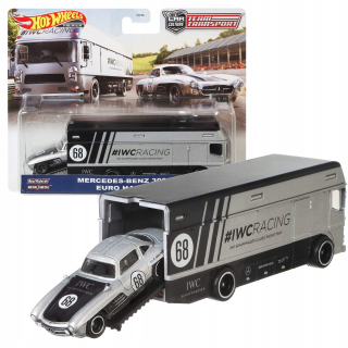 Autíčka zostava - Hot Wheels Transport Vehicle + Auto Mercedes