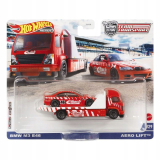 Autíčka zostava - Hot Wheels Premium Team Transport BMW M3 E46 # 29