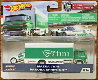Autíčka zostava - Hot Wheels Tím Tím Doprava Mazda 787B GJT36