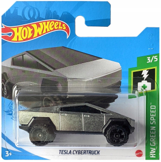 Autíčka zostava - Hot Wheels Tesla Cybertruck HW Green Speed 3/5 1: 6