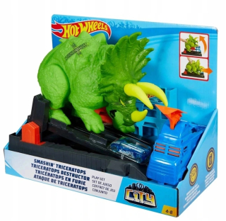 Hot Wheels Tor stretu s Triceratops GBF97