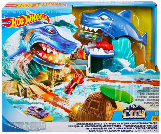 Hot Wheels Tor Set Shark Attack + Auto FNB21