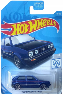 Autíčka zostava - Hot Wheels Volkswagen Golf Mk2 7/10 1:64 NOVINKA !!!