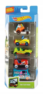 Autíčka zostava - Hot Wheels sada 5 Autá Fun Park GHP49