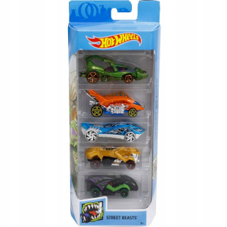 Autíčka zostava - Hot Wheels sada 5 vozňov Street šeliem Fyl10