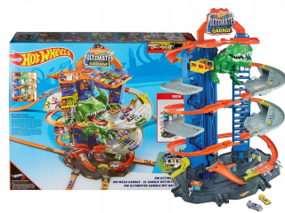 Hot Wheels sada Mega garážach T-REX 2 Cars