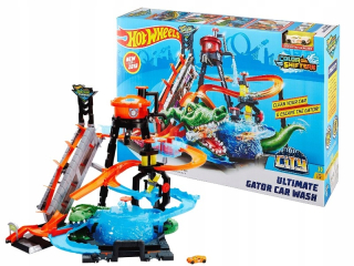 Hot Wheels sada Mega Umývanie Crocodile útok FTB67