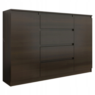 Mobene Moderná komoda 140 x 40 x 98cm matný wenge