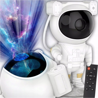 PROJEKTOR STARS PROJEKTOR NOČNÁ LAMPA PROJEKTOR PRE DETI LED LASER ASTRONAUT
