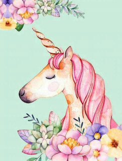 Diamantové vyšívanie Diamantový obraz 5d UNICORN