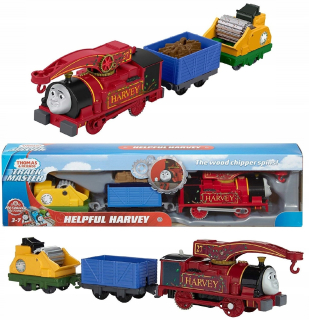 Dráha pre deti, stavebnica - Harvey HIPEK WAGONIES Tomek Trackmaster batérie