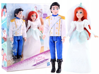 Bábika princezná - Hasbro Doll Pár Księżca Arielka + Prince Za3643