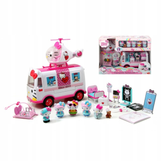 Rozprávková postavička - Hello Kitty sanitka záchrannej postavy vrtuľník