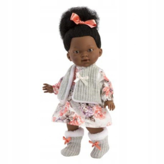 Španielska bábika - Španielska ZoE bábika v kvety šaty - 28cm