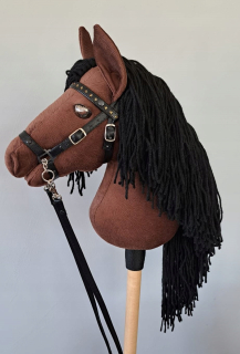 Hobby Horse American Saddlelebrred Bay, bronzový kôň na tyčinke A4