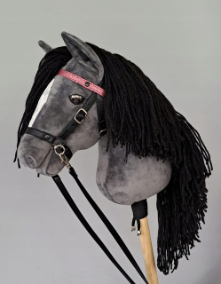 Hobby Horse Gray+Patch Horse na tyčinke A4