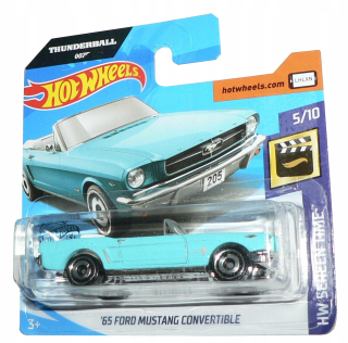 Hot Wheels '65 FORD MUSTANG CONVERTIBLE - THUNDERBALL 007 JAMES BOND!
