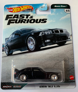 Autíčko pre deti - Hot Wheels BMW M3 E36 Fast & Furious