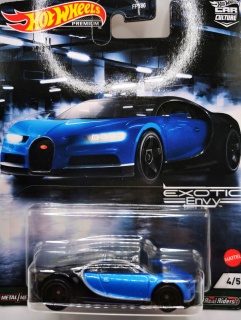 Autíčka zostava - Hot Wheels Premium 16 Bugatti Chiron Exotic Envy 4