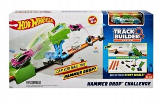 Dráha pre deti, stavebnica - Hot Wheels Track Builder - Hammer Drop Challenge