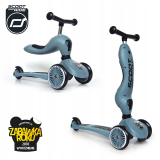 Trojkolesová kolobežka Scoot and Ride Highwaykick 1 2v1, modrá
