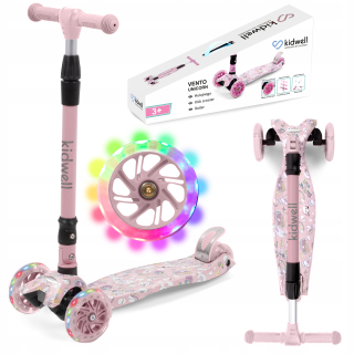 Kolobežka - Trojkolka skúter pre deti LED Kidwell Vento
