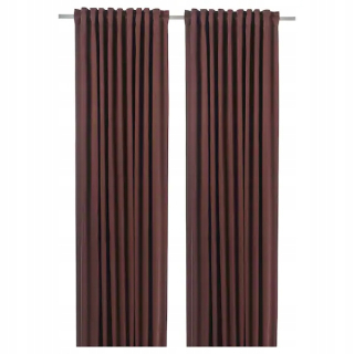 Závesy do detskej izby - Ikea blahuva objekt záclony hnedé 145x300 cm